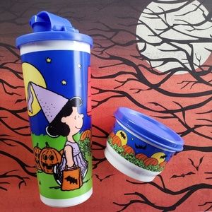 🎃 CUTE Lucy Van Pelt Tumbler + Snack Cup 🎃